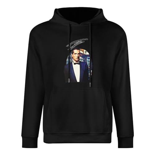 Falco at The Cafe T Shirt Graphic Design Photo Manipulation Collage Cafe Demel Vienna Austria Man Evening Attire Bar Autograph Black von PHKVY