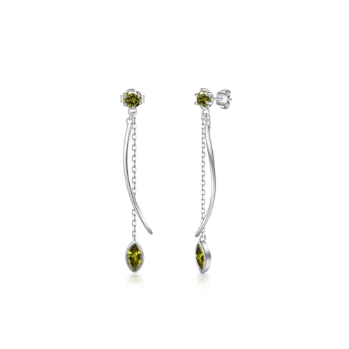 PHNIBIRD 925 Sterling Silber Peridot Ohrringe Lang Hängend Geburtsstein Ohrringe Elegante Ohrhänger Schmuck Geschenk für Frauen Freundin Mama Mädchen PHNIBIRD 925 Sterling Silber Peridot Ohrringe Lang Hängend Geburtsstein Ohrringe Elegante Ohrhänger Schmuck Geschenk für Frauen Freundin Mama Mädchen von PHNIBIRD