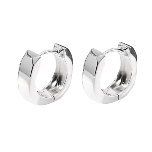 PHNIBIRD Creolen Ohrringe Damen Silber Creolen für Unisex Eckig 16mm Unisex Tägliches Tragen von PHNIBIRD