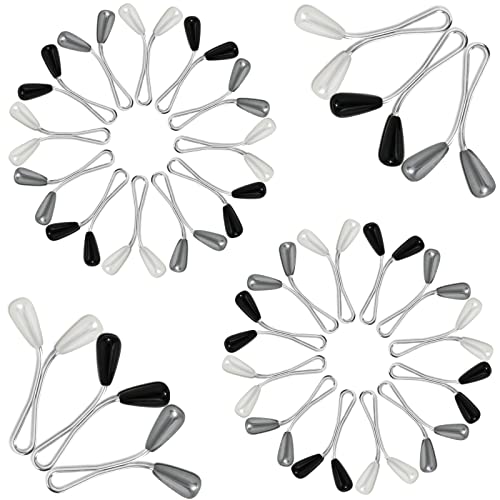 24 stk. Pullover Clips Damen, Hijab Pins Perle Clip, Clip Schal Pin, Teardrop Clip, Verschönerung Schal Pin Schal Sicherheit Clips Schal Clips Brosche Nadel für Frau, 3 Farben von PHOGARY