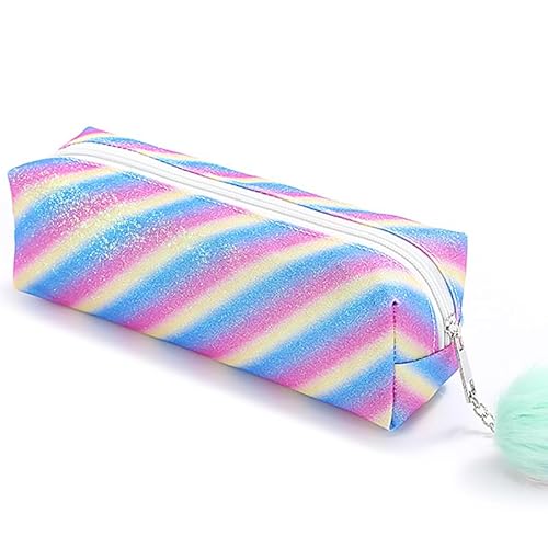 PHOGARY Glitzerndes adrettes Federmäppchen für Mädchen, niedliches Pastell-Stiftetui, flauschig, Reißverschluss, holografisches Federmäppchen, Funkelnde Schulsachen, Schreibwaren, Schimmernde PHOGARY Glitzerndes adrettes Federmäppchen für Mädchen, niedliches Pastell-Stiftetui, flauschig, Reißverschluss, holografisches Federmäppchen, Funkelnde Schulsachen, Schreibwaren, Schimmernde von PHOGARY