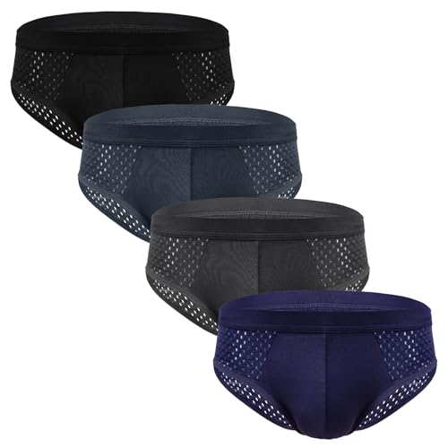 PHOLEEY Herren Slip Unterhosen Unterwäsche Männer Slips Atmungsaktives Weich Unterhose 4er Pack PHOLEEY Herren Slip Unterhosen Unterwäsche Männer Slips Atmungsaktives Weich Unterhose 4er Pack von PHOLEEY
