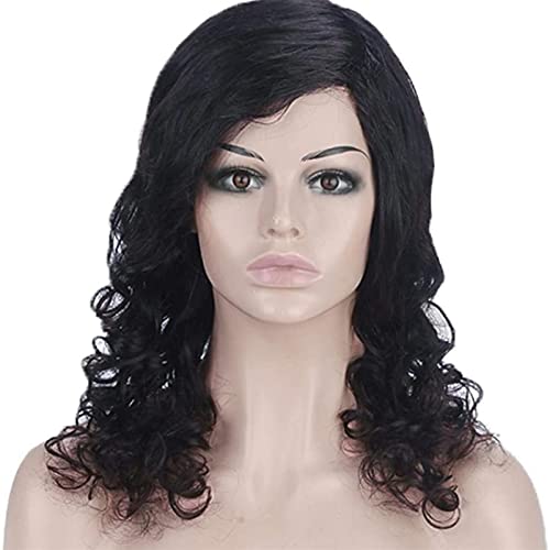 Perücken Haarperücke Körperwelle Perücke Peruanisches Haar Kompatibel mit Frauen Natürliche Farbe Volle maschinell hergestellte Dichte 150% Haarperücken Mode Perücken (Color : A, Size : 10 Inch) von PHONME