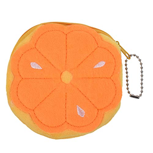 PHTOIT Münzgeldbörse mit Obst-Design, für Damen, Mädchen, Geschenk (orange), Orange, Einheitsgröße von PHTOIT