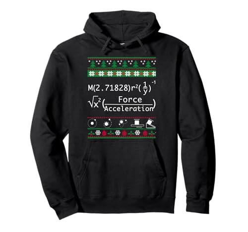 Damen Herren Cool Christmas Sweater Shirt-Merry Xmas in Physics Pullover Hoodie von PHYSICS FUNNY