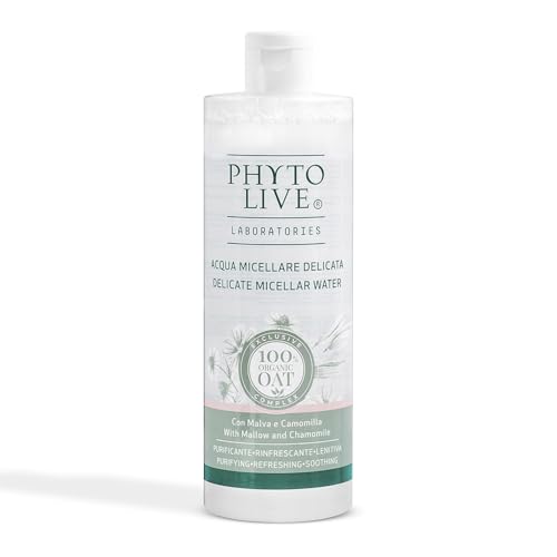 Phyto Live Laboratories Delicate Micellar Water mit Malve und Kamille – Feuchtigkeitsspendendes Gesichtsreinigungsmittel und Make-up-Entferner – Sanfte Reinigungsformel für strahlende Haut – 400 ml Phyto Live Laboratories Delicate Micellar Water mit Malve und Kamille – Feuchtigkeitsspendendes Gesichtsreinigungsmittel und Make-up-Entferner – Sanfte Reinigungsformel für strahlende Haut – 400 ml von PHYTO LIVE LABORATORIES
