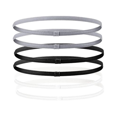 6 Stück Sport Haarband Herren,Elastische Haarband Jungs,Dünn Sport Haarband Kinder,Stirn Schweißband Haarbänder,Rutschfest Sport Haarband Damen,für Yoga Fußball Joggen von PHYTONICS