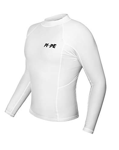 PI-PE Rash Guard Herren Langarm Active L/S S weiß von PI-PE