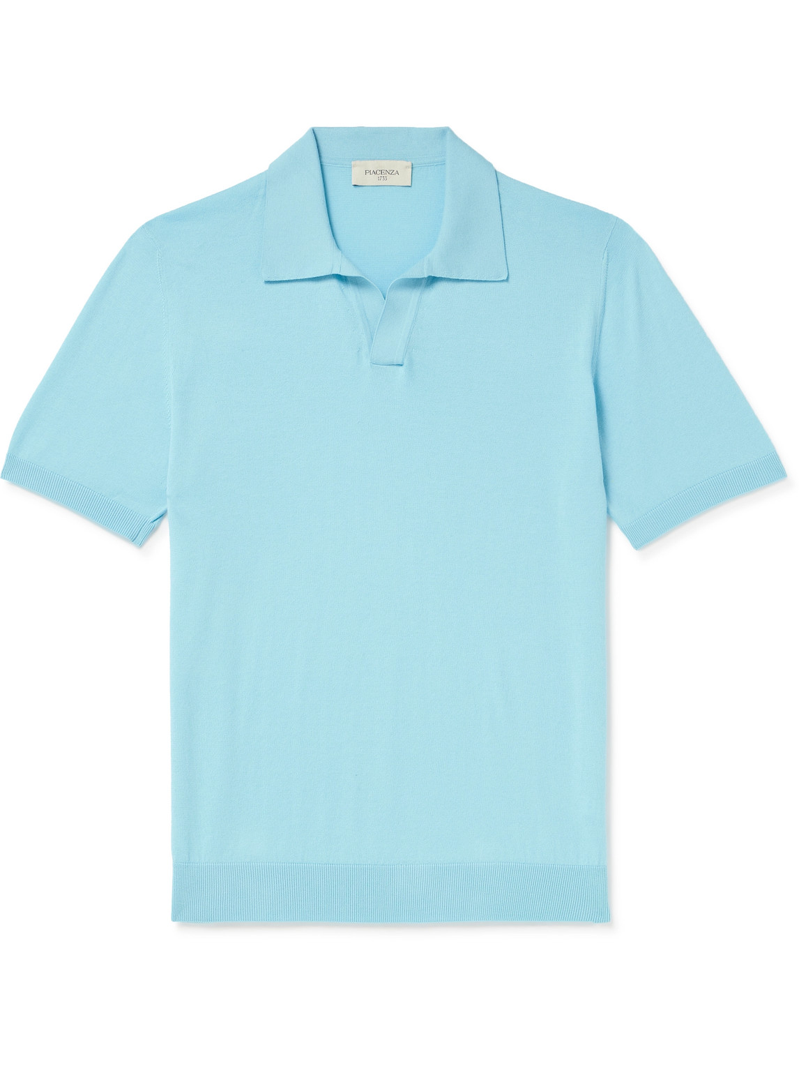 PIACENZA 1733 - Cotton Polo Shirt - Men - Blue - IT 50 von PIACENZA 1733