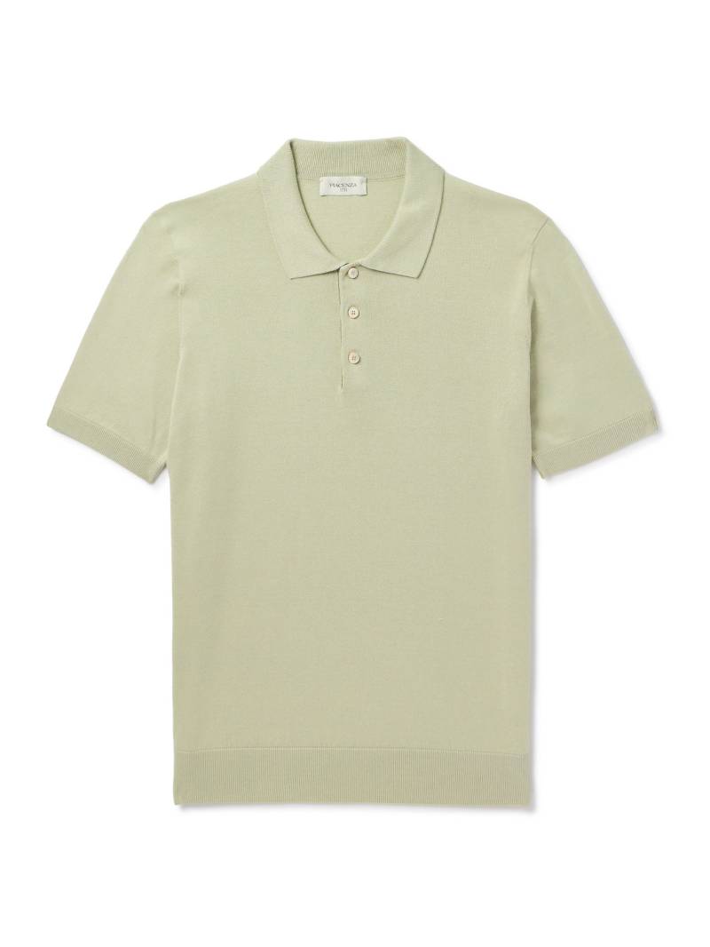 PIACENZA 1733 - Slim-Fit Silk and Cotton-Blend Polo Shirt - Men - Green - IT 54 von PIACENZA 1733