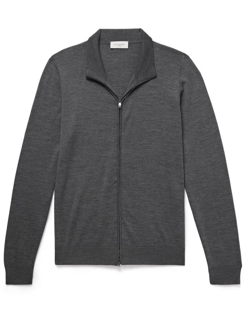 PIACENZA 1733 - Slim-Fit Wool Zip-Up Cardigan - Men - Gray - IT 56 von PIACENZA 1733