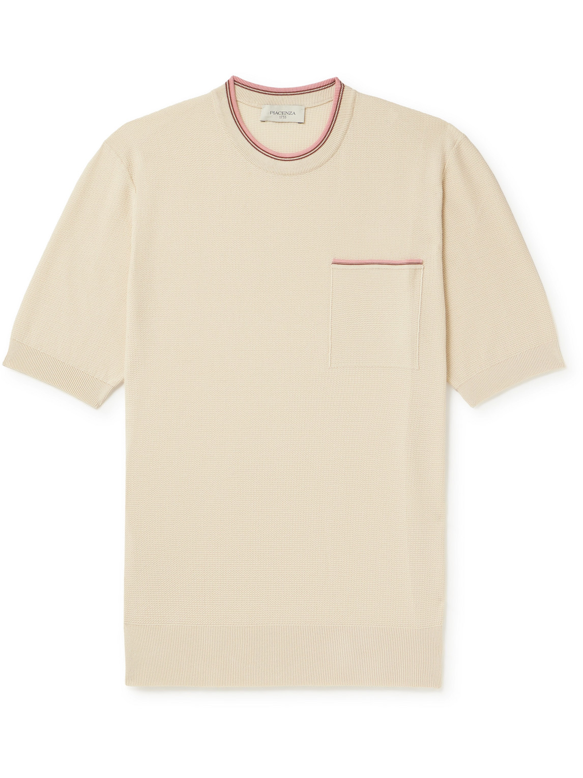 PIACENZA 1733 - Striped Cotton T-Shirt - Men - Neutrals - IT 54 von PIACENZA 1733