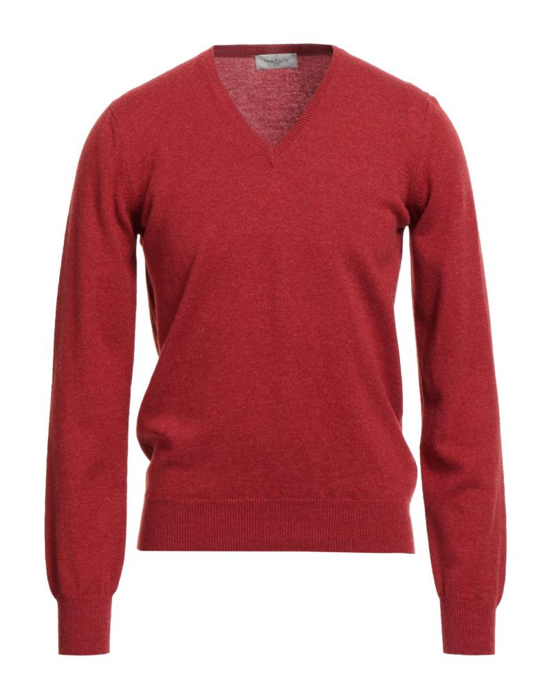 PIACENZA CASHMERE 1733 Pullover Herren Tomatenrot von PIACENZA CASHMERE 1733