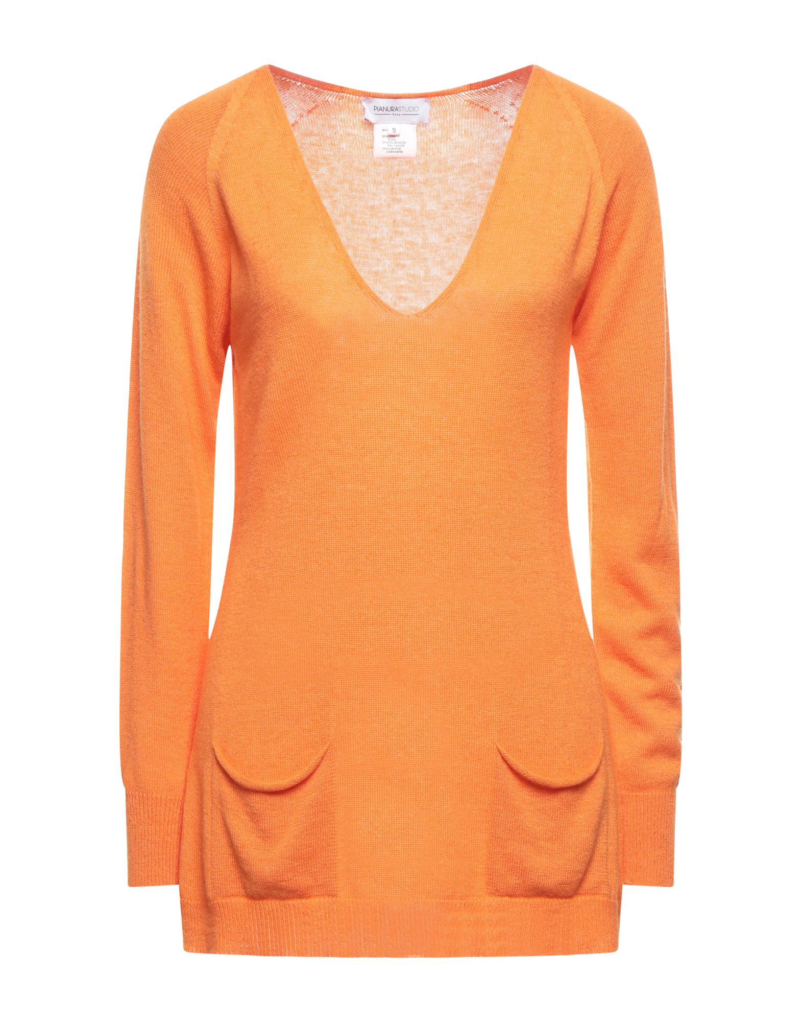 PIANURASTUDIO Pullover Damen Orange von PIANURASTUDIO