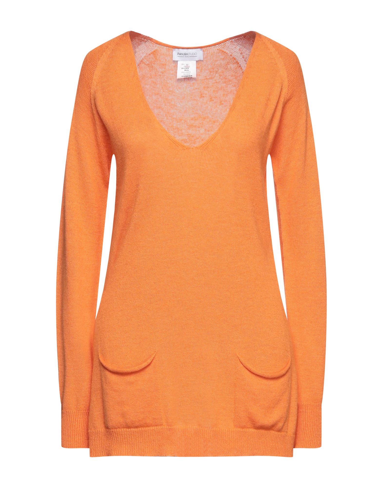 PIANURASTUDIO Pullover Damen Orange von PIANURASTUDIO