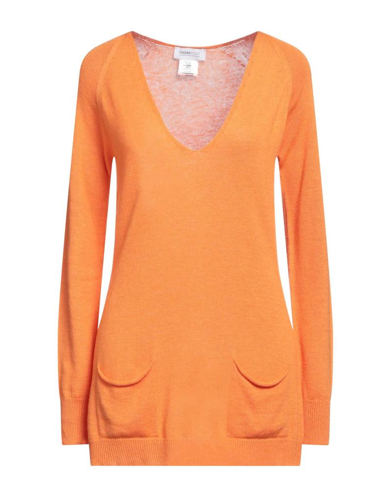 PIANURASTUDIO Pullover Damen Orange von PIANURASTUDIO