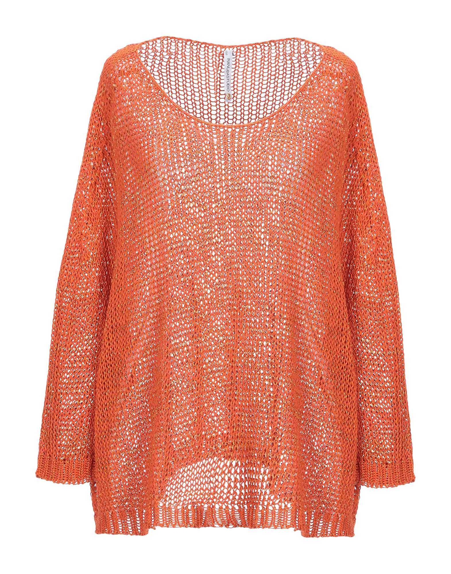 PIANURASTUDIO Pullover Damen Orange von PIANURASTUDIO