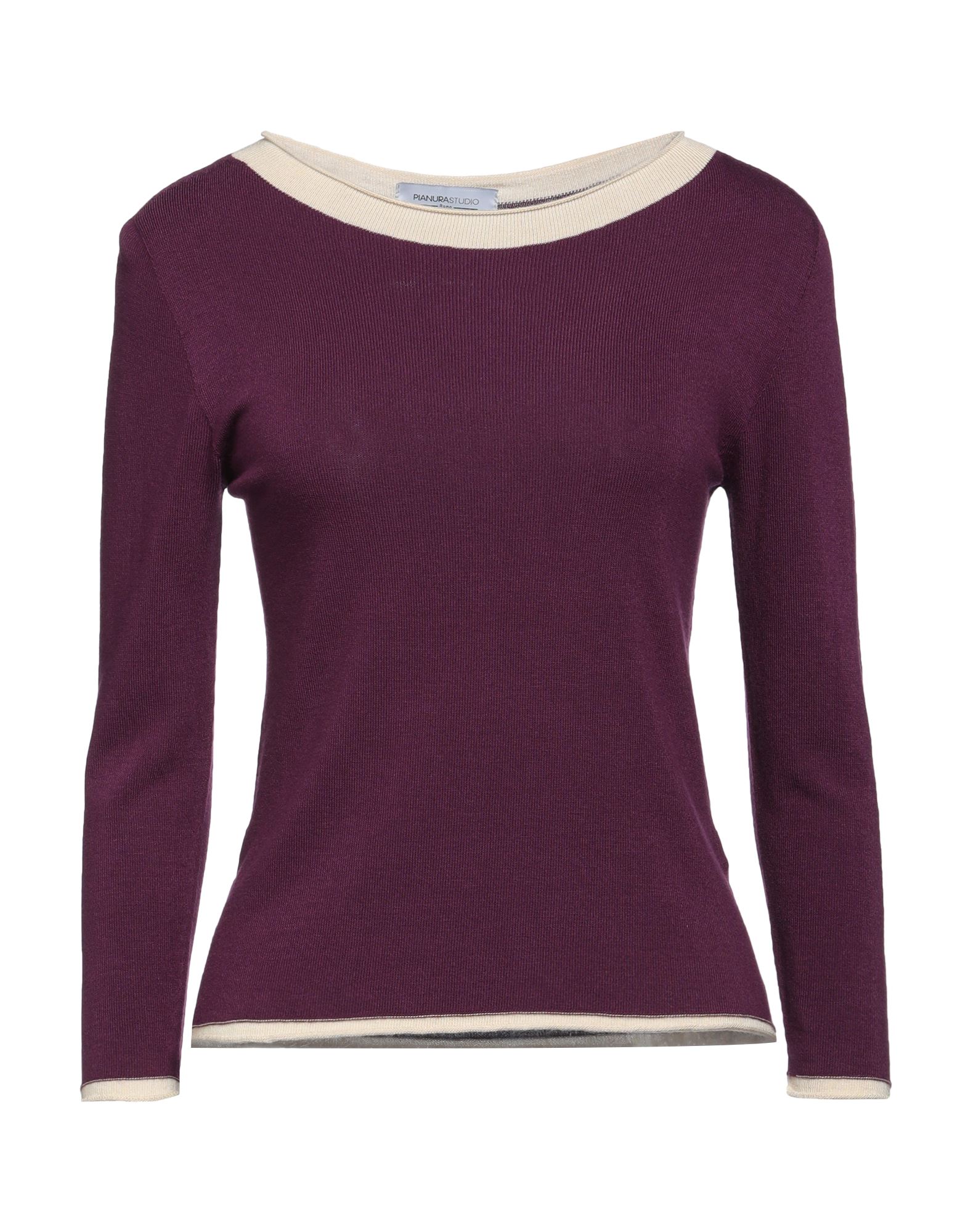 PIANURASTUDIO Pullover Damen Purpur von PIANURASTUDIO