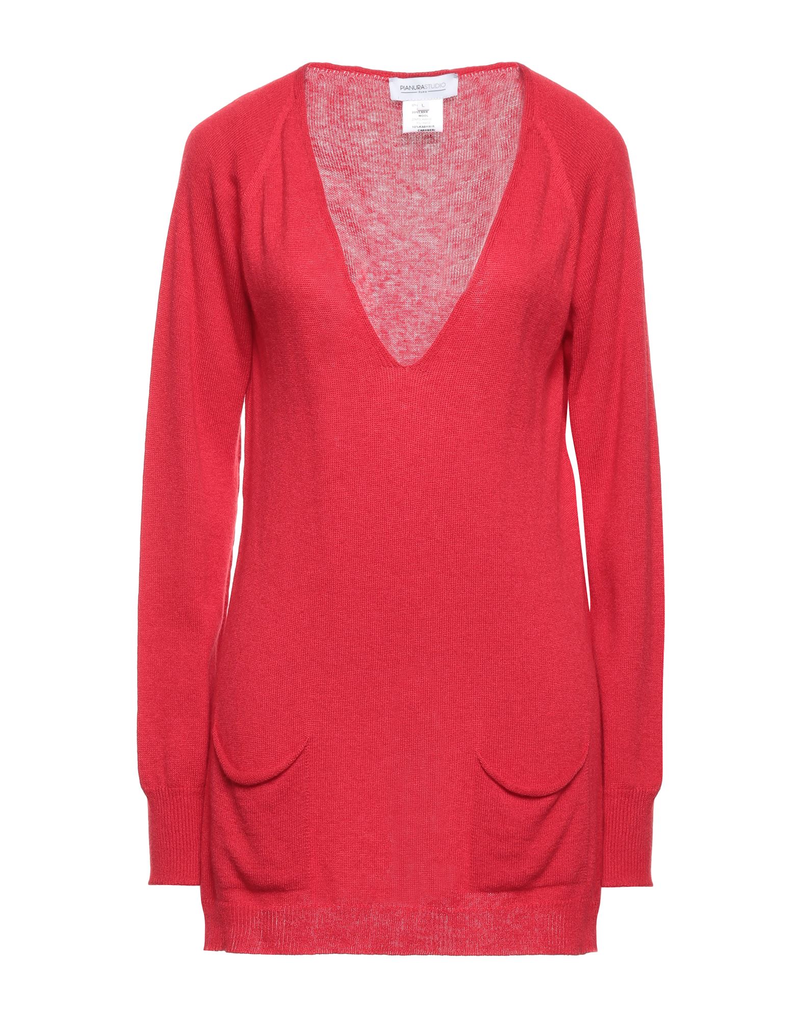 PIANURASTUDIO Pullover Damen Rot von PIANURASTUDIO