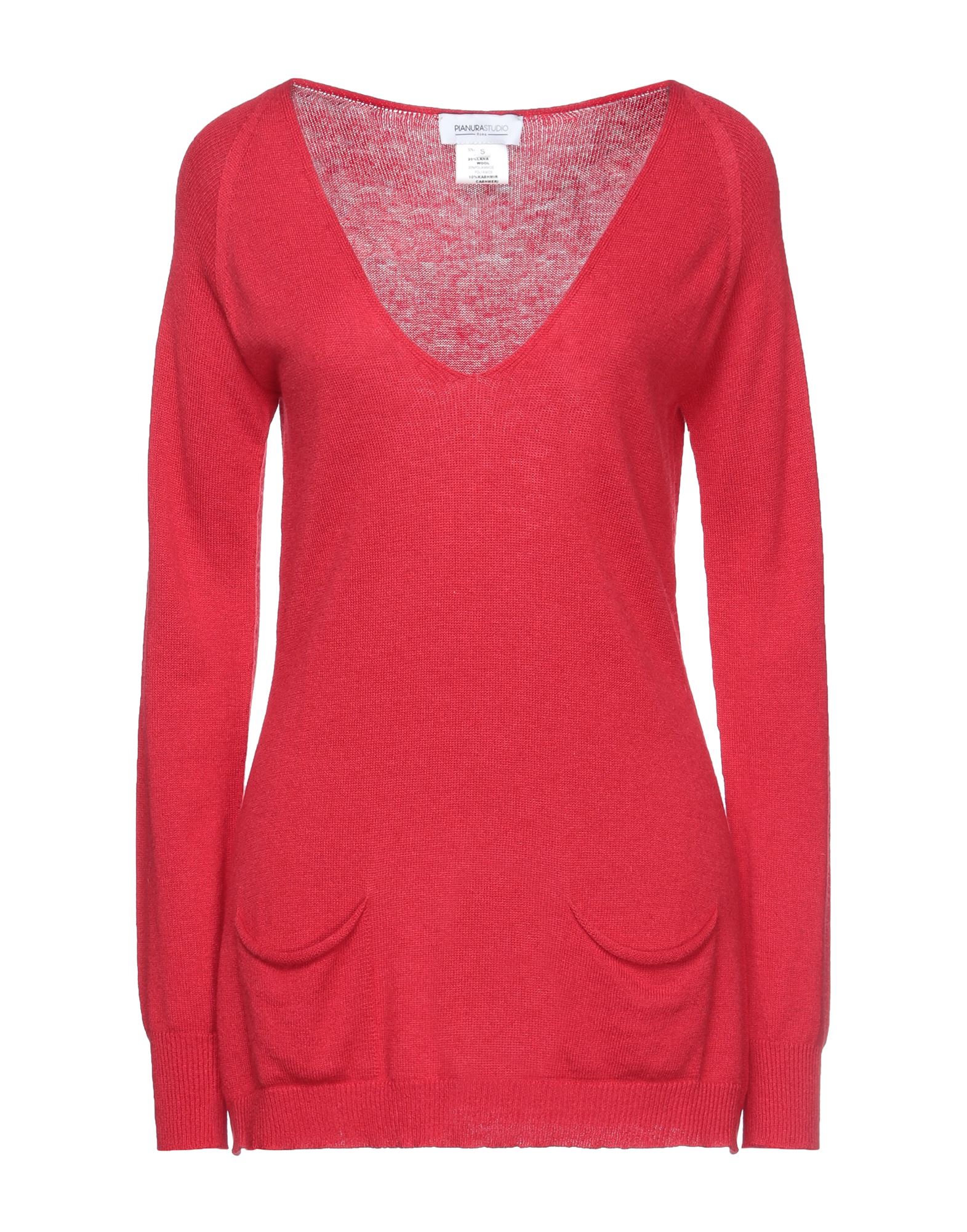 PIANURASTUDIO Pullover Damen Rot von PIANURASTUDIO