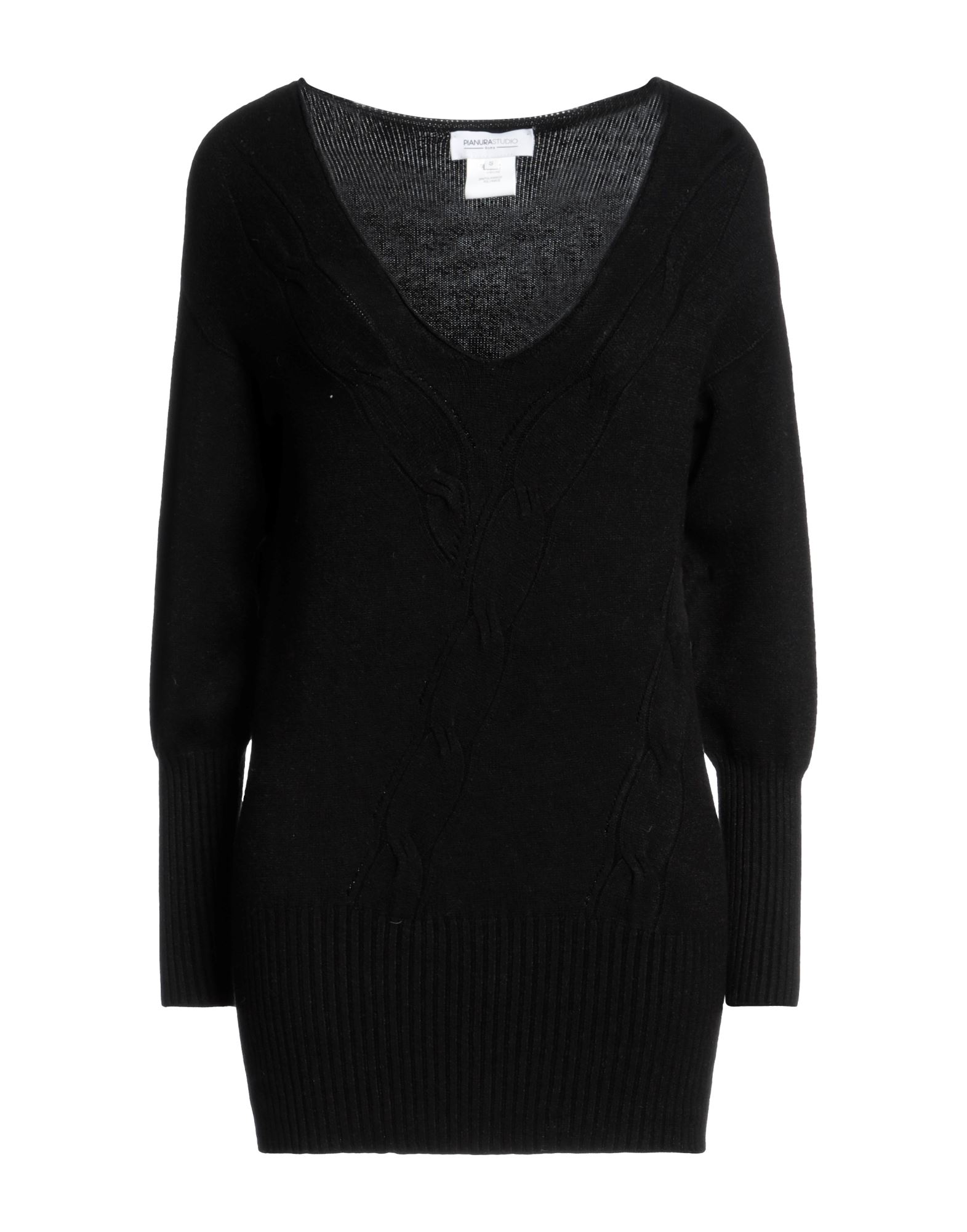 PIANURASTUDIO Pullover Damen Schwarz von PIANURASTUDIO