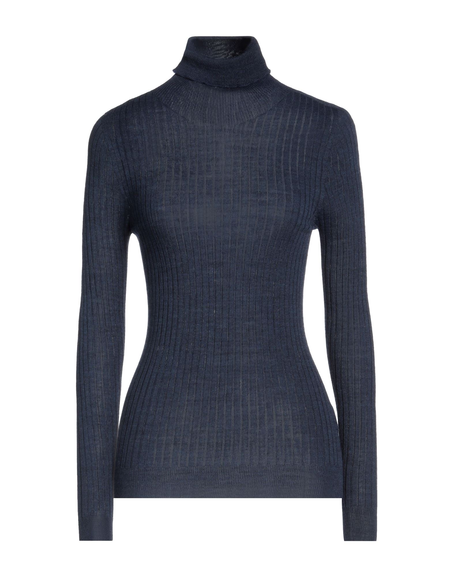 PIANURASTUDIO Rollkragenpullover Damen Marineblau von PIANURASTUDIO