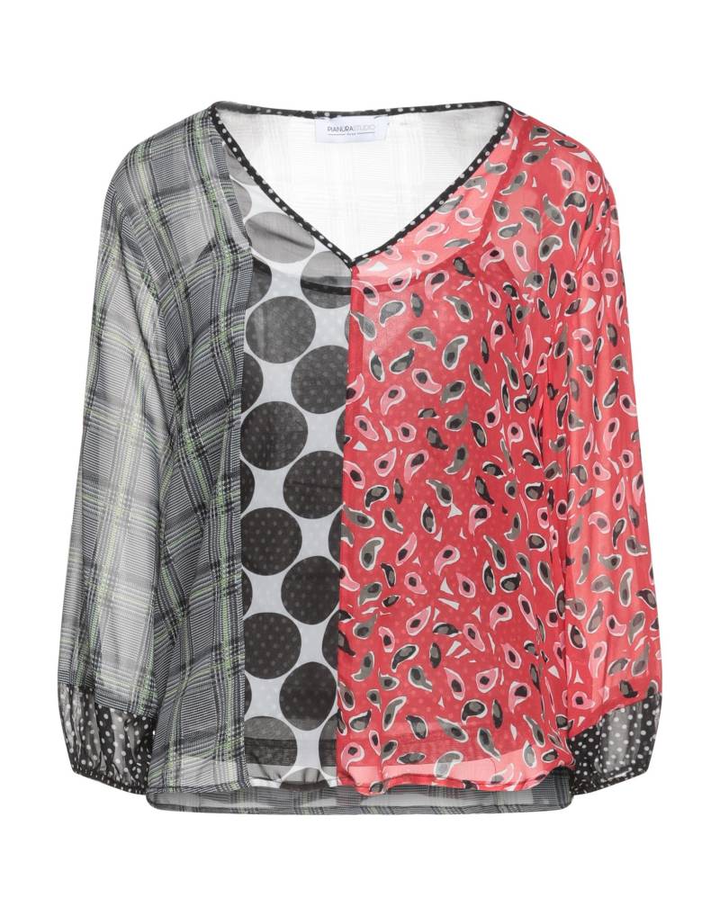 PIANURASTUDIO Top Damen Rot von PIANURASTUDIO