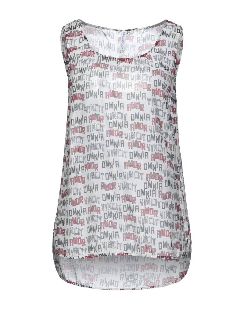 PIANURASTUDIO Top Damen Weiß von PIANURASTUDIO