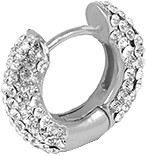 Regenbogenohrringe Kupferringe Tschechischer Diamant Mode Kleine Creolen Damenohrschmuck Zubehör Nützlich Verarbeitet, PIBM von PIBM