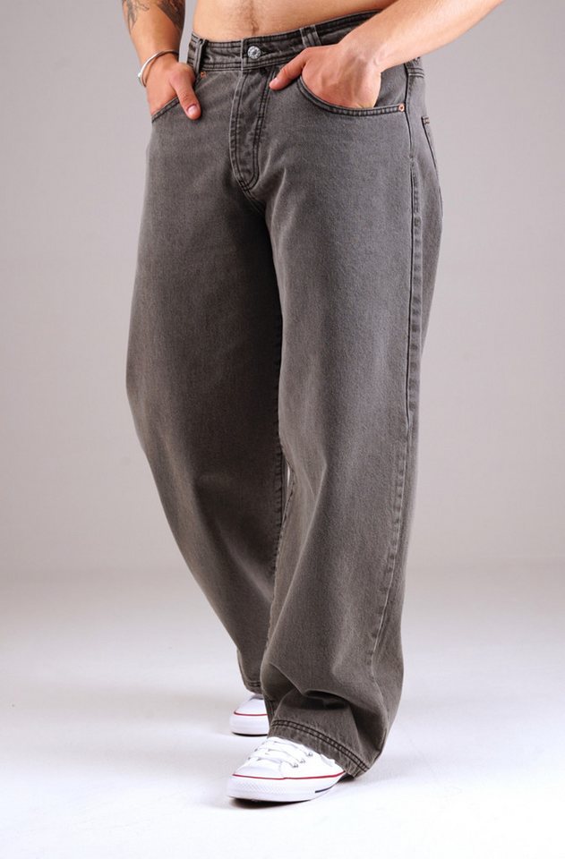 PICALDI Jeans Relax-fit-Jeans Zicco 475 Steel - Relaxed Baggy Fit, Washed Steel Grey Denim (1-tlg) Relaxed Baggy Fit von PICALDI Jeans