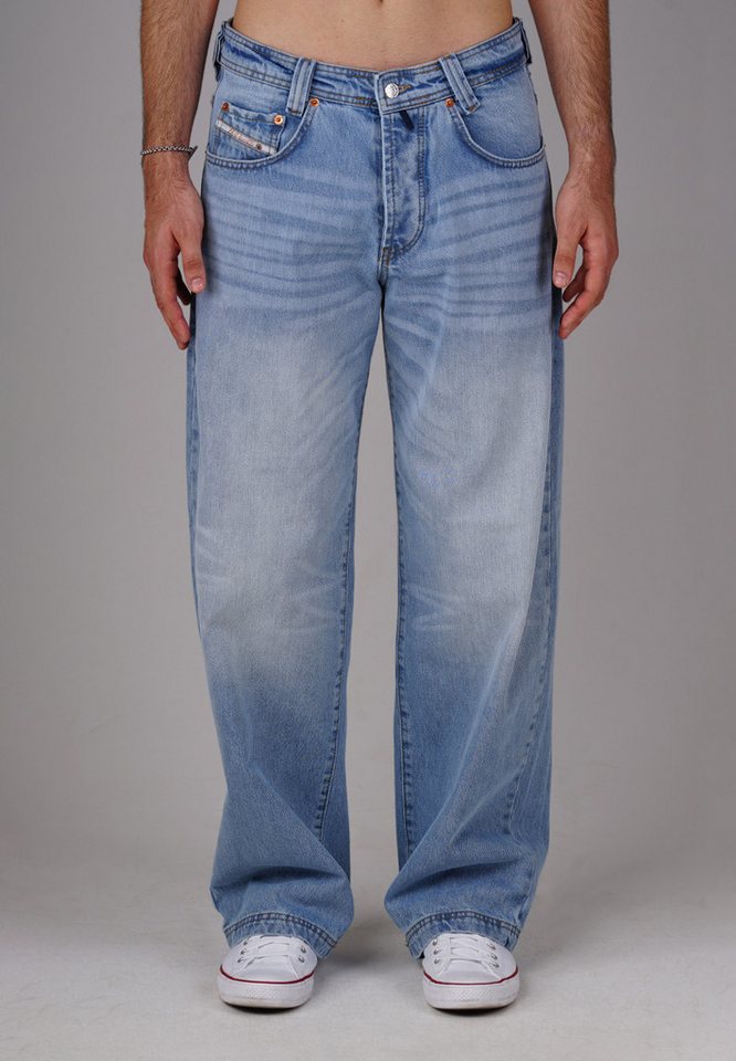 PICALDI Jeans Relax-fit-Jeans Zicco 475 Wave - Lockerer Baggy Cut, Washed Ocean Blue Denim (1-tlg) Weicher Baggy Cut von PICALDI Jeans