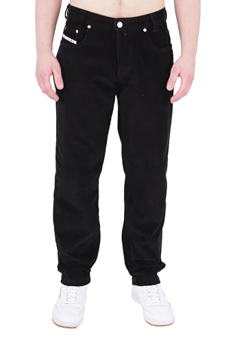 Picaldi® Zicco 472 Jeans | Loose & Relaxed Fit | Karottenschnitt Hose | Lässig & Locker Geschnitten (W40/L32, Cord Black) von Picaldi