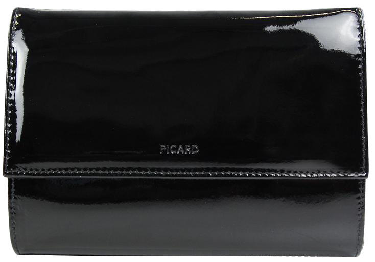 PICARD - Picard Auguri Abendtasche echt Leder lackschwarz Schwarz von PICARD