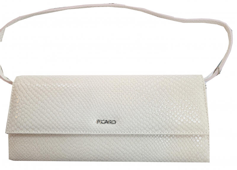 PICARD - Picard Auguri Abendtasche mit Schultergurt echt Rindleder crème Beige von PICARD