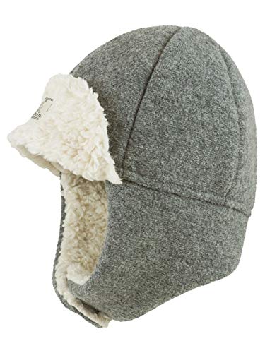 PICKAPOOH Baby/Kinder Mütze Fynn aus Bio-Wollwalk, Grey, 52 von PICKAPOOH