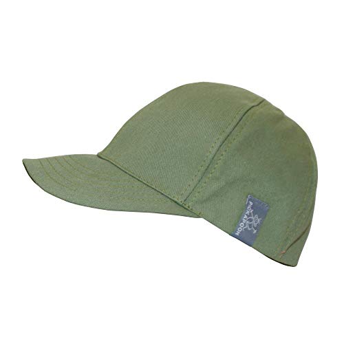 PICKAPOOH Cap mit UV-Schutz Bio-Baumwolle, Olive, Gr. 50 von PICKAPOOH