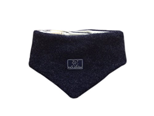 Pickapooh Halswärmer, 100 % Merinowolle, Baby, Jungen, Mädchen, Schal, Halstuch, Baumwoll-Fleece, Winter, dunkelblau, 3-9 Months von PICKAPOOH