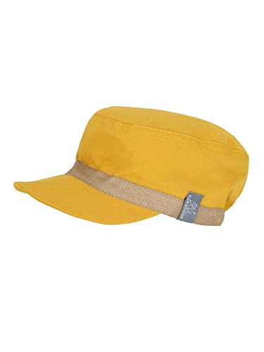 PICKAPOOH Kinder und Erwachsenen Schirmmütze Mika mit UV-Schutz, Golden Yellow, Gr. 62 von PICKAPOOH