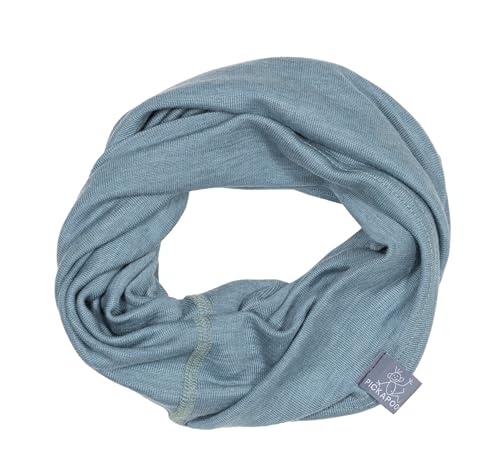 PICKAPOOH Multifunktionstuch Strunzel Bio-Schurwolle/Seide für Kinder und Erwachsene, Sea Green, Gr. 2 von PICKAPOOH