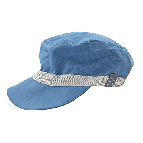 PICKAPOOH Schirmmütze Mika mit UV-Schutz für Kinder und Erwachsene Bio-Baumwolle, Jeans Gr. 62 von PICKAPOOH