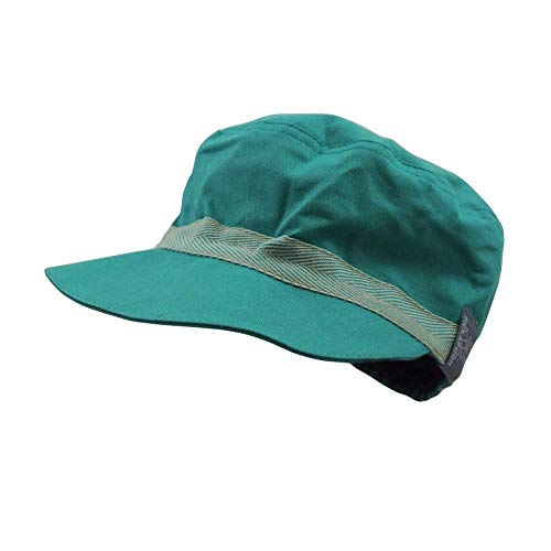 PICKAPOOH Schirmmütze Mika mit UV-Schutz für Kinder und Erwachsene Bio-Baumwolle, Slate Green Gr. 58 von PICKAPOOH