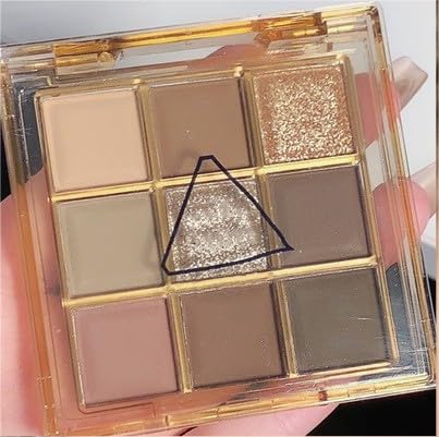 PICKX Eyeshadow Makeup Palette Matte Shimmer 9 Colors High Pigmented Colorful Creamy Texture Eye Shadow Powder Long Lasting Waterproof Eye Shadow Pallet (pink grey) von PICKX