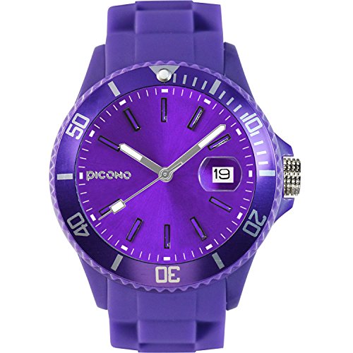 PICONO BA-PK-01 Armbanduhr, Silikonarmband, Violett, Band PICONO BA-PK-01 Armbanduhr, Silikonarmband, Violett, Band von PICONO