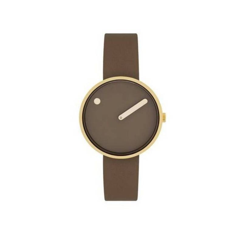 PICTO Quarzuhr 34001-4614G, Lederarmband braun PICTO Quarzuhr 34001-4614G, Lederarmband braun von PICTO