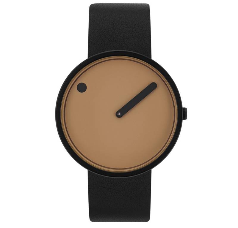 PICTO Quarzuhr 43349-4120B, 40 mm Cappuccino Leder Schwarz PICTO Quarzuhr 43349-4120B, 40 mm Cappuccino Leder Schwarz von PICTO