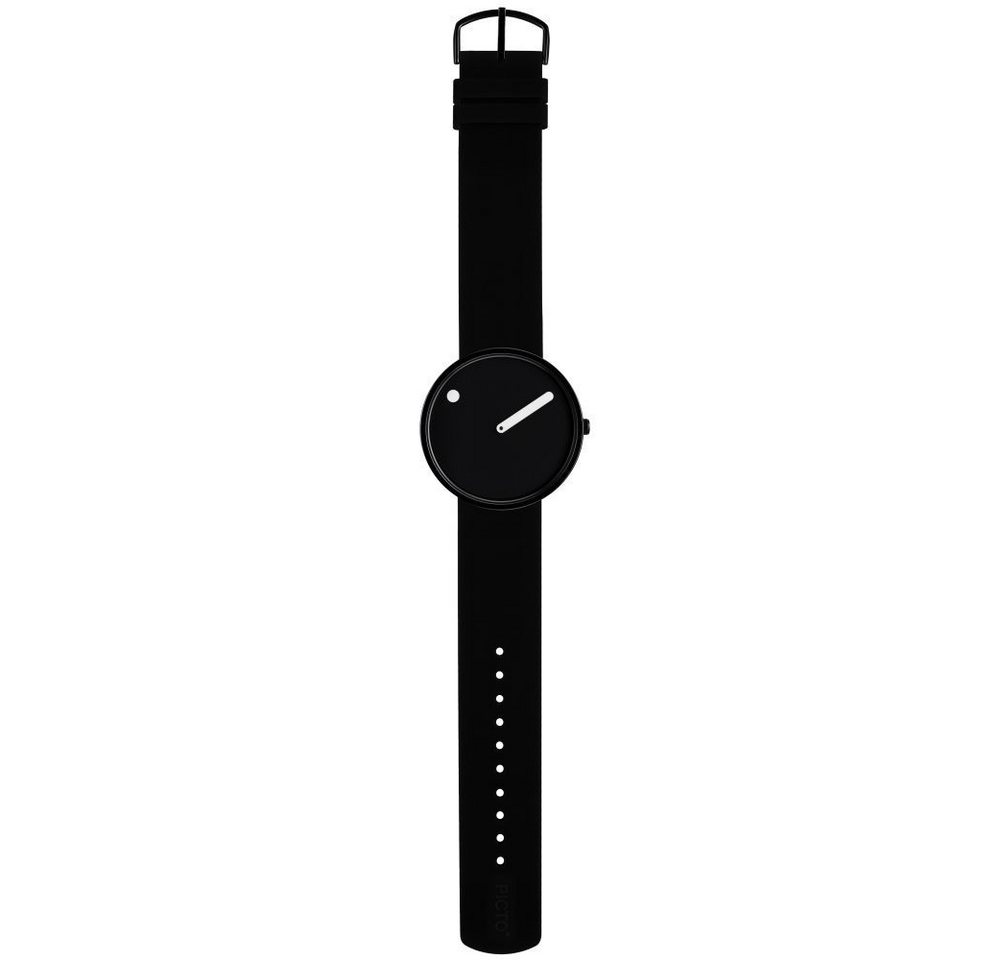 PICTO Quarzuhr PICTO Damen Armbanduhr 43361-0120b schwarz D. 40mm Silikonband schwarz PICTO Quarzuhr PICTO Damen Armbanduhr 43361-0120b schwarz D. 40mm Silikonband schwarz von PICTO
