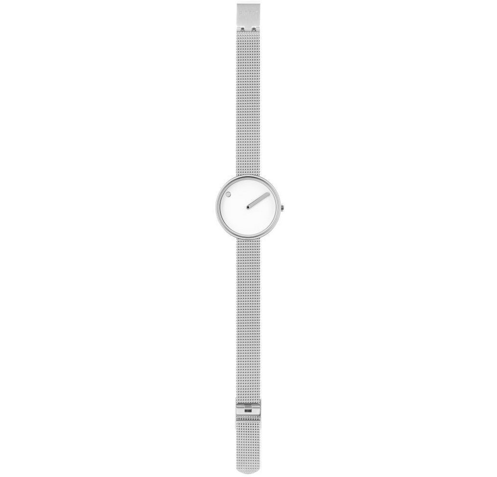 PICTO Quarzuhr PICTO Damen Armbanduhr 43363-0812 weiß / silber D. 30mm Milanaisband PICTO Quarzuhr PICTO Damen Armbanduhr 43363-0812 weiß / silber D. 30mm Milanaisband von PICTO