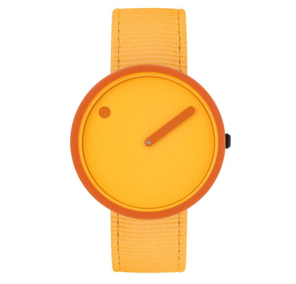 PICTO Quarzuhr R44021-R020, Kunststoffarmband Burnt Yellow R44021-R020 PICTO Quarzuhr R44021-R020, Kunststoffarmband Burnt Yellow R44021-R020 von PICTO