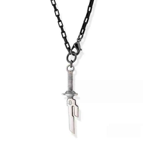 Halskette der Speer des Paradieses und des Himmels – umgekehrt – des Killers – Anhänger 5 x 0,5 cm Kette 60 cm – Metall – Cosplay, XL, Metall, Kein Edelstein von Pidak