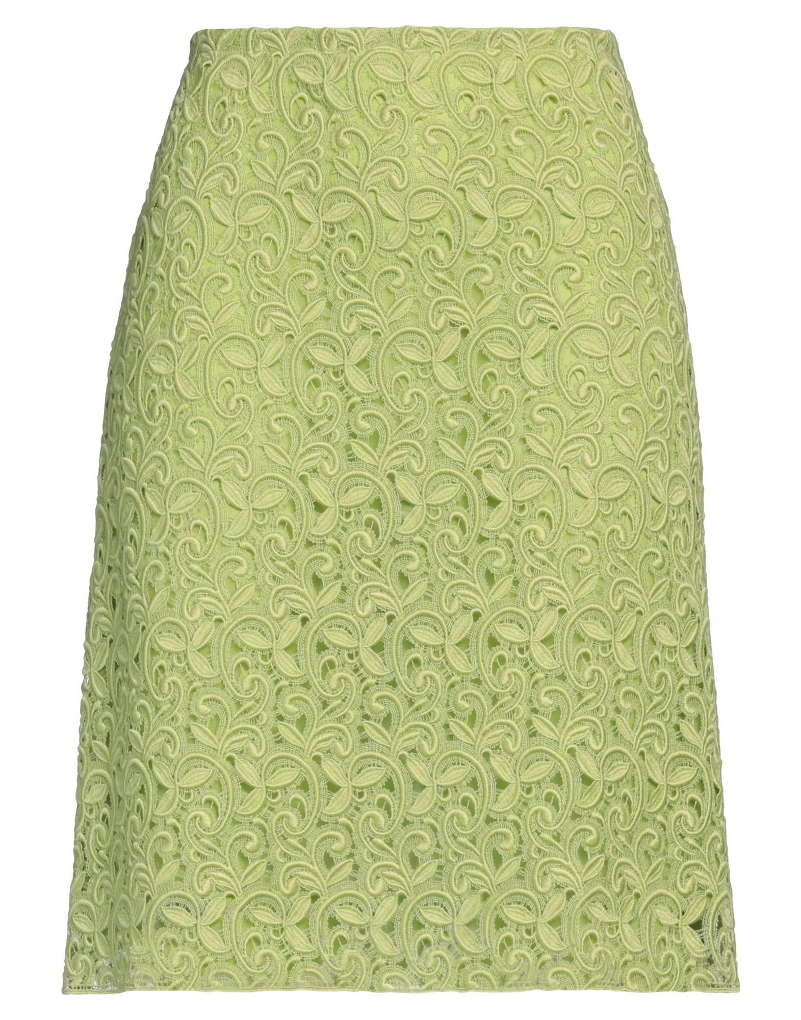 PIECES UNIQUES Midi-rock Damen Limettengrün PIECES UNIQUES Midi-rock Damen Limettengrün von PIECES UNIQUES